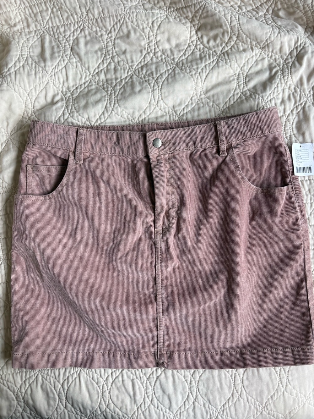 BDG Mauve Pink Corduroy Mini Skirt NWT